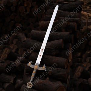Handmade Templar knights sword Damascus Steel Medieval Long Sword, Collectible Crusader Sword, Unique Gift For Him, Gift For Boyfriend, Gift.