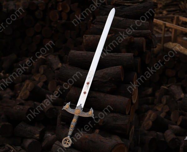 Handmade Templar knights sword Damascus Steel Medieval Long Sword, Collectible Crusader Sword, Unique Gift For Him, Gift For Boyfriend, Gift.