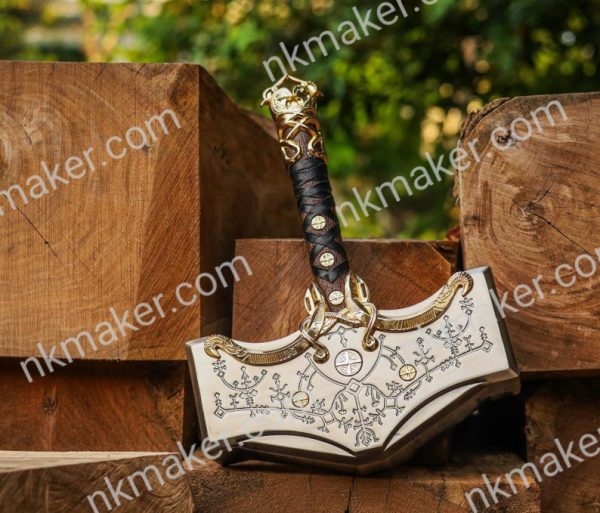Vikings Hammer, God of War Thor Hammer, God of War Ragnarok, God of War Hammer, God of War Christmas Gift, Gift for God of War Hammer Lover - Image 4