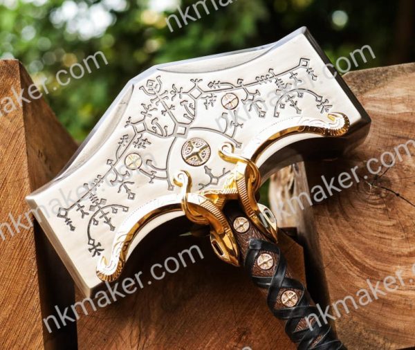 Vikings Hammer, God of War Thor Hammer, God of War Ragnarok, God of War Hammer, God of War Christmas Gift, Gift for God of War Hammer Lover - Image 5