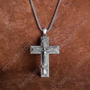 Elegant Jesus Cross Necklace - A Symbol of Faith and Devotion Jesus Cross Pendants, Jesus Crucifix Necklace, Religious Necklace,Gift For Men.