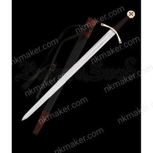 Scottish Knight Templar Sword with Scabbard, Lord of the rings sword,