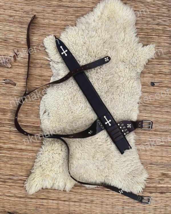 The Accolade Sword of the Knights Templar–Handmade Collectible Sword,Best Birthday Gift,Fathers day Gift With Leather Scabbard - Image 4
