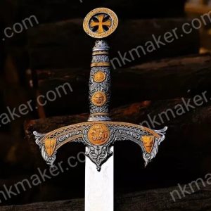 Handmade Templar Knight Sacred Holy Longsword Ornate Full Length Steel Sword. More details PM?