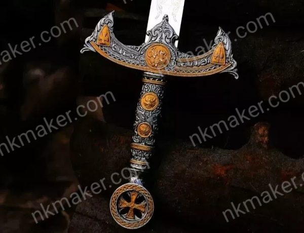 Handmade Templar Knight Sacred Holy Longsword Ornate Full Length Steel Sword. More details PM? - Image 4