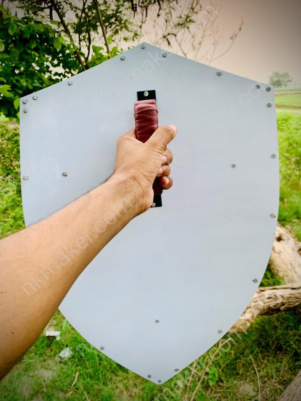Medieval Crusader Shield with Red Cross - Image 3