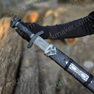 Handmade Viking Sword Hunting Sword With Leather Sheath Gift For Him.  More details PM?