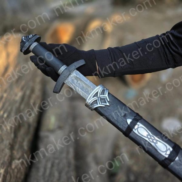 Handmade Viking Sword Hunting Sword With Leather Sheath Gift For Him.  More details PM?