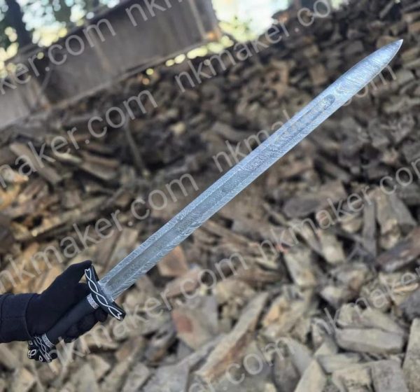 Handmade Viking Sword Hunting Sword With Leather Sheath Gift For Him.  More details PM? - Image 4