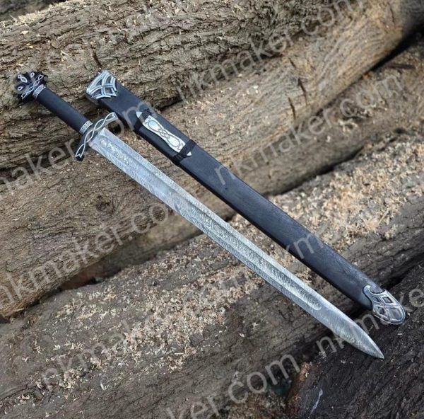 Handmade Viking Sword Hunting Sword With Leather Sheath Gift For Him.  More details PM? - Image 3