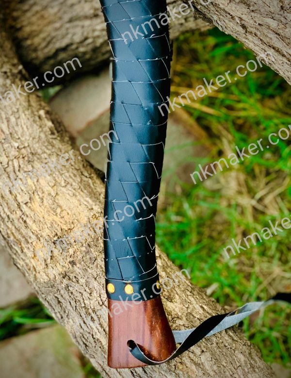 Viking Axe High carbon steel |Beautiful custom handmade viking forged axe, Groomsmen gift , Birthday, Tomahawk , Gift for him. More details PM? - Image 3