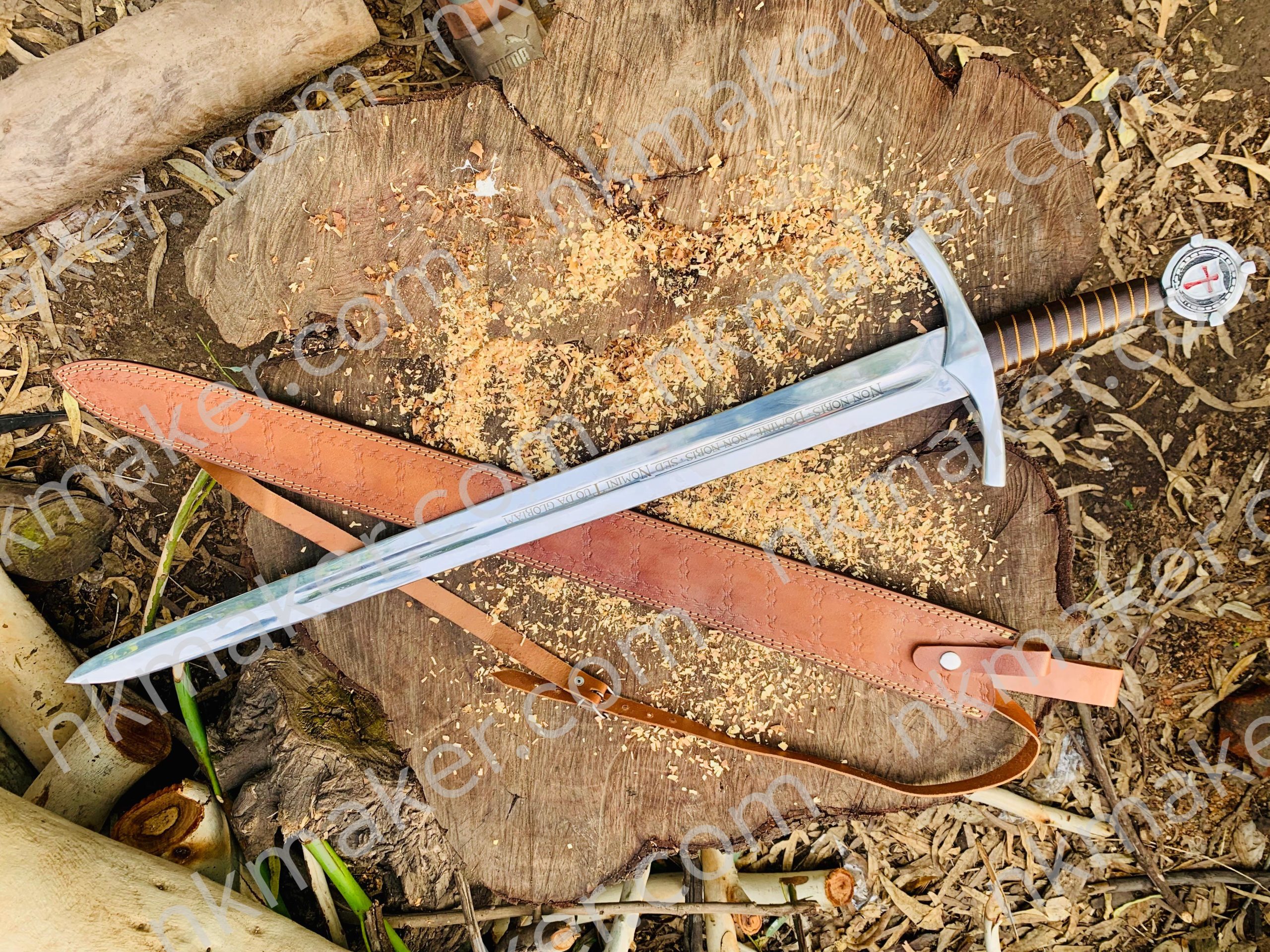 Handmade Knights Templar Crusader Sword: Medieval Collectible Replica Fantasy Anime Sword Gift For Boyfriend More details PM? - Image 2