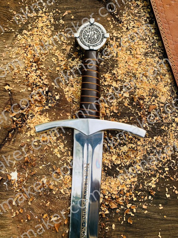 Handmade Knights Templar Crusader Sword: Medieval Collectible Replica Fantasy Anime Sword Gift For Boyfriend More details PM? - Image 4