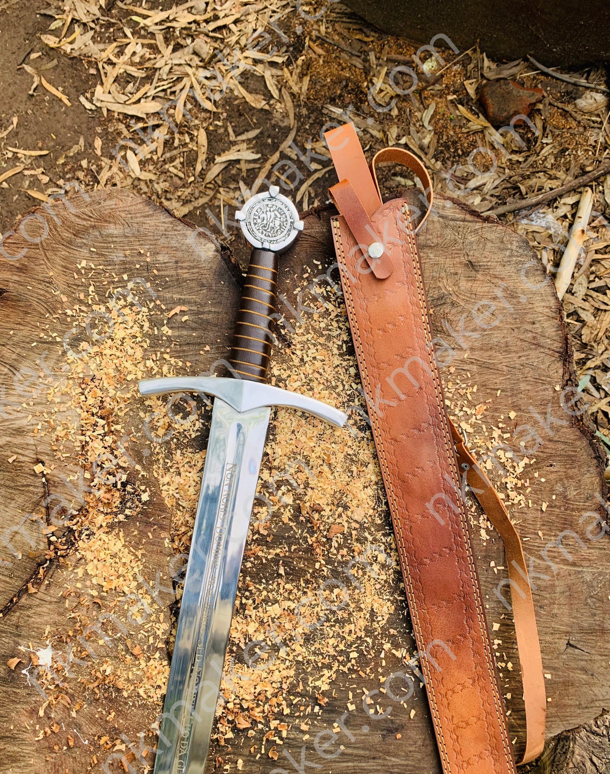 Handmade Knights Templar Crusader Sword: Medieval Collectible Replica Fantasy Anime Sword Gift For Boyfriend More details PM? - Image 6