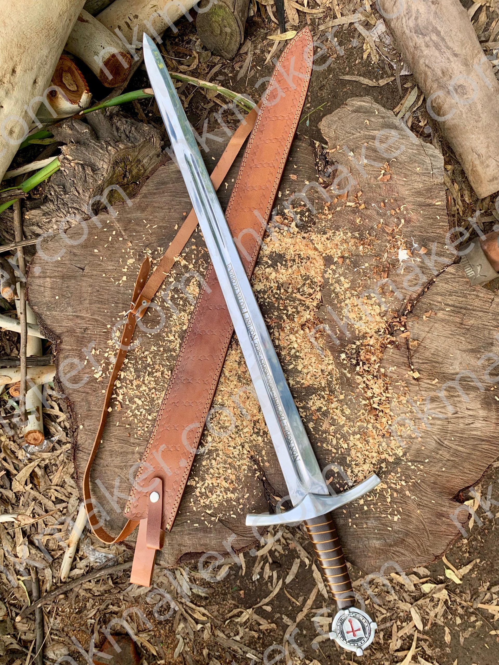 Handmade Knights Templar Crusader Sword: Medieval Collectible Replica Fantasy Anime Sword Gift For Boyfriend More details PM? - Image 7