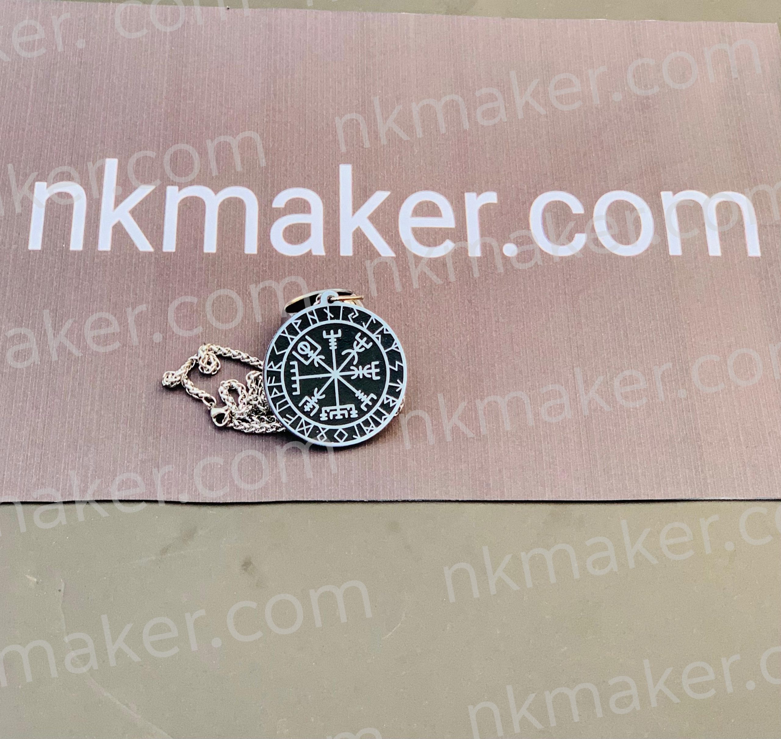 “Viking Vegvisir Compass Pendant & Ring Set – Norse Protection Symbol Jewelry for Men” More details PM? - Image 2