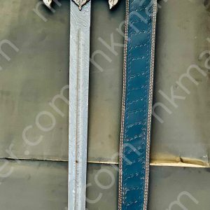 THE TEMPLAR 02 — Custom Handmade | Damascus Steel | Knights Templar Sword | Medieval Crusader Replica with Leather Sheath. More details PM?  Your place order this website plz? https://nkmaker.com/