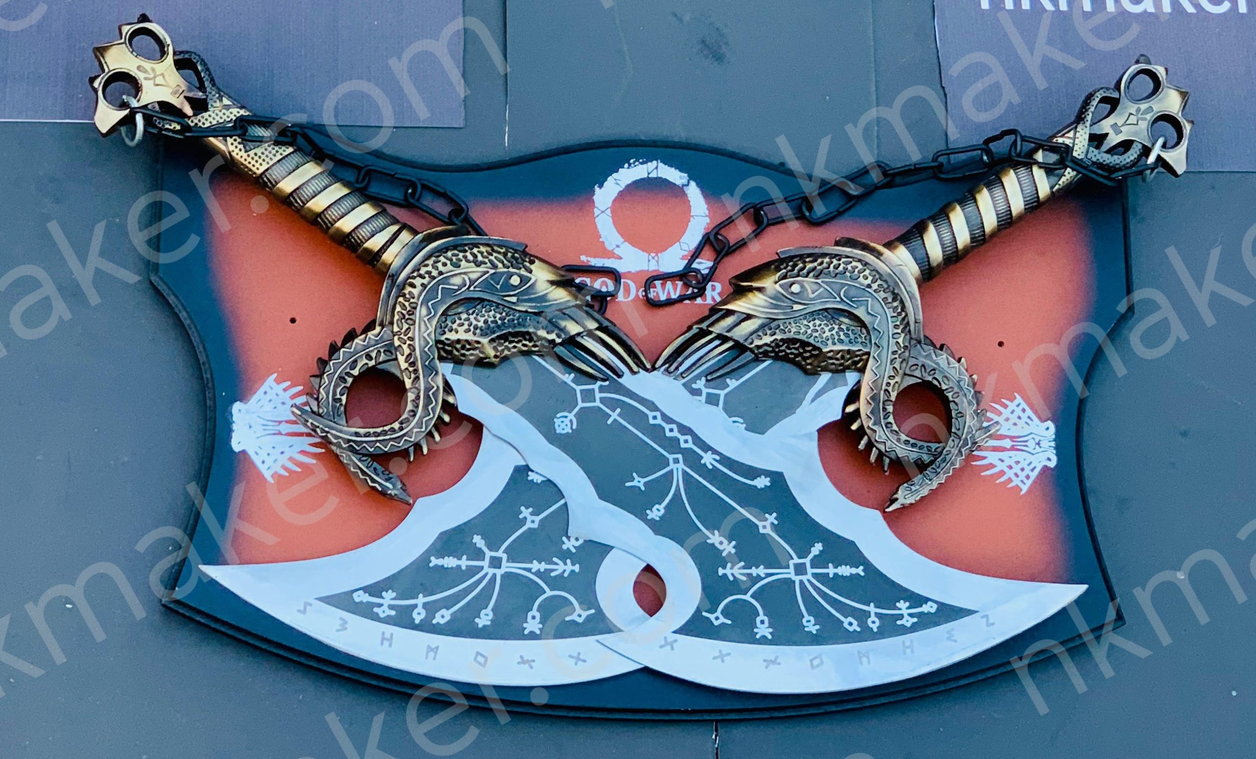 God of War Kratos Blades Of Chaos, God Of War Blades Of Chaos, Kratos metal blades, Personalized gift for him.  More details PM? - Image 4
