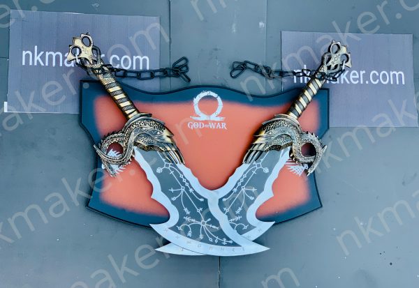 God of War Kratos Blades Of Chaos, God Of War Blades Of Chaos, Kratos metal blades, Personalized gift for him.  More details PM? - Image 6
