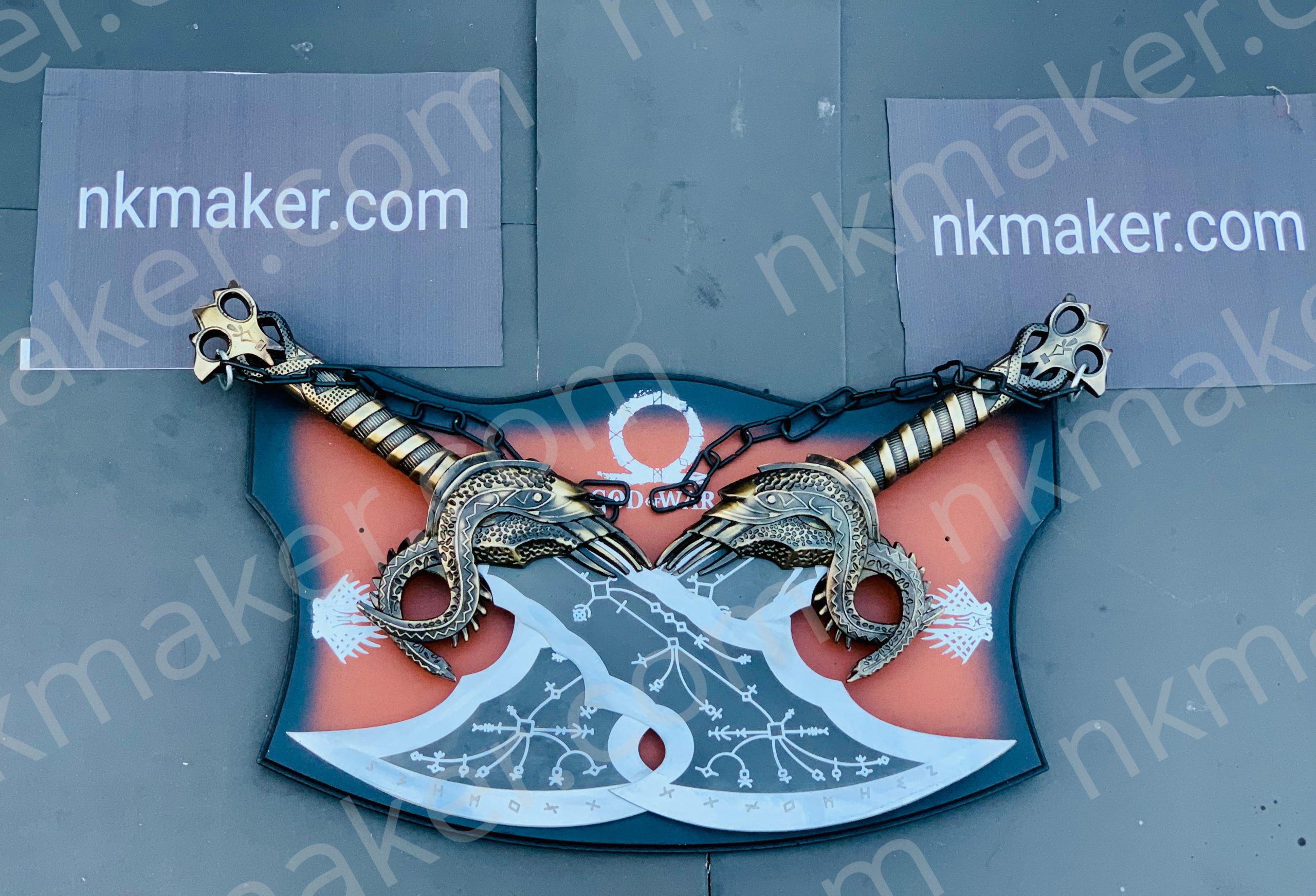 God of War Kratos Blades Of Chaos, God Of War Blades Of Chaos, Kratos metal blades, Personalized gift for him.  More details PM?