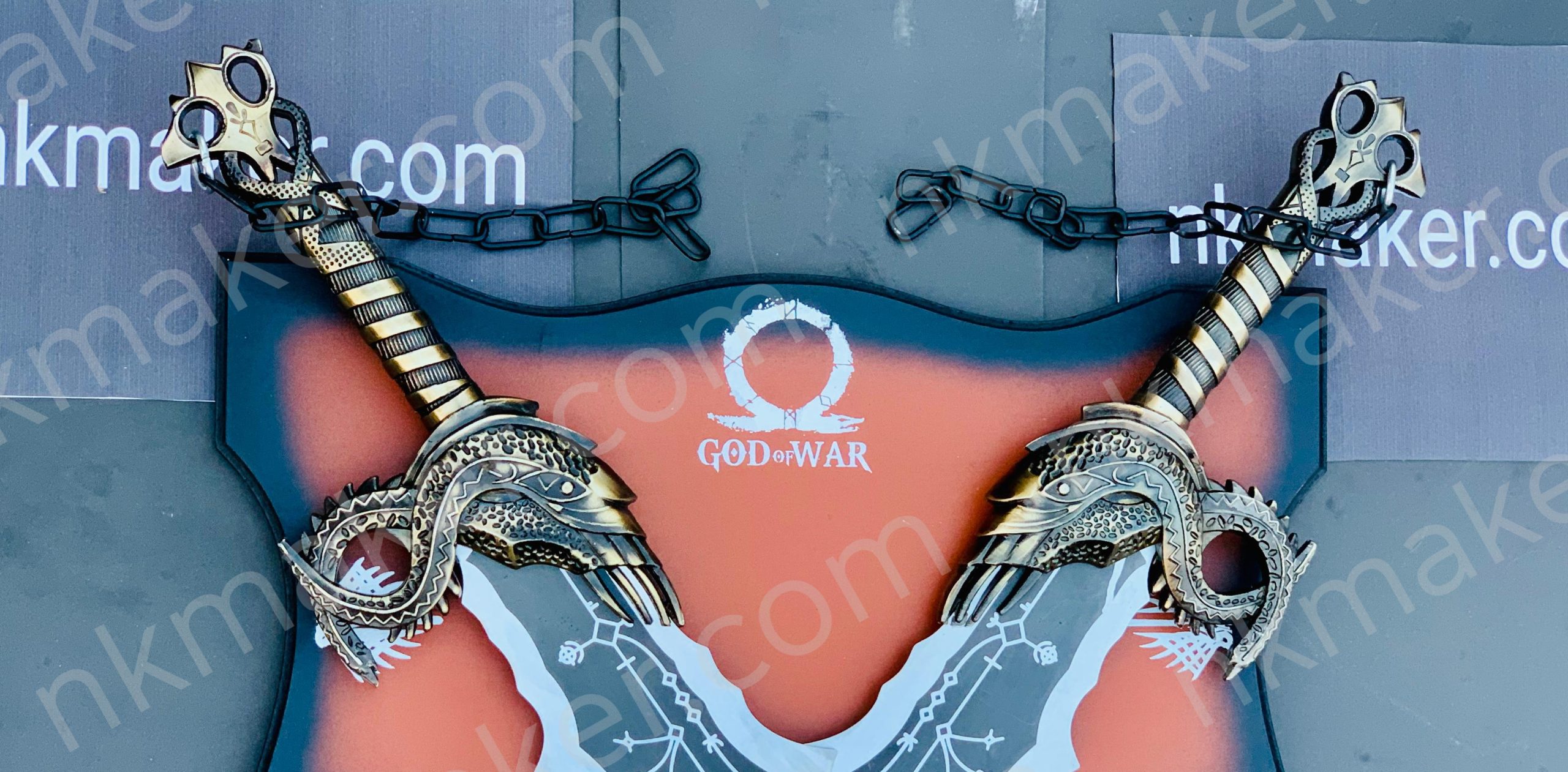 God of War Kratos Blades Of Chaos, God Of War Blades Of Chaos, Kratos metal blades, Personalized gift for him.  More details PM? - Image 2