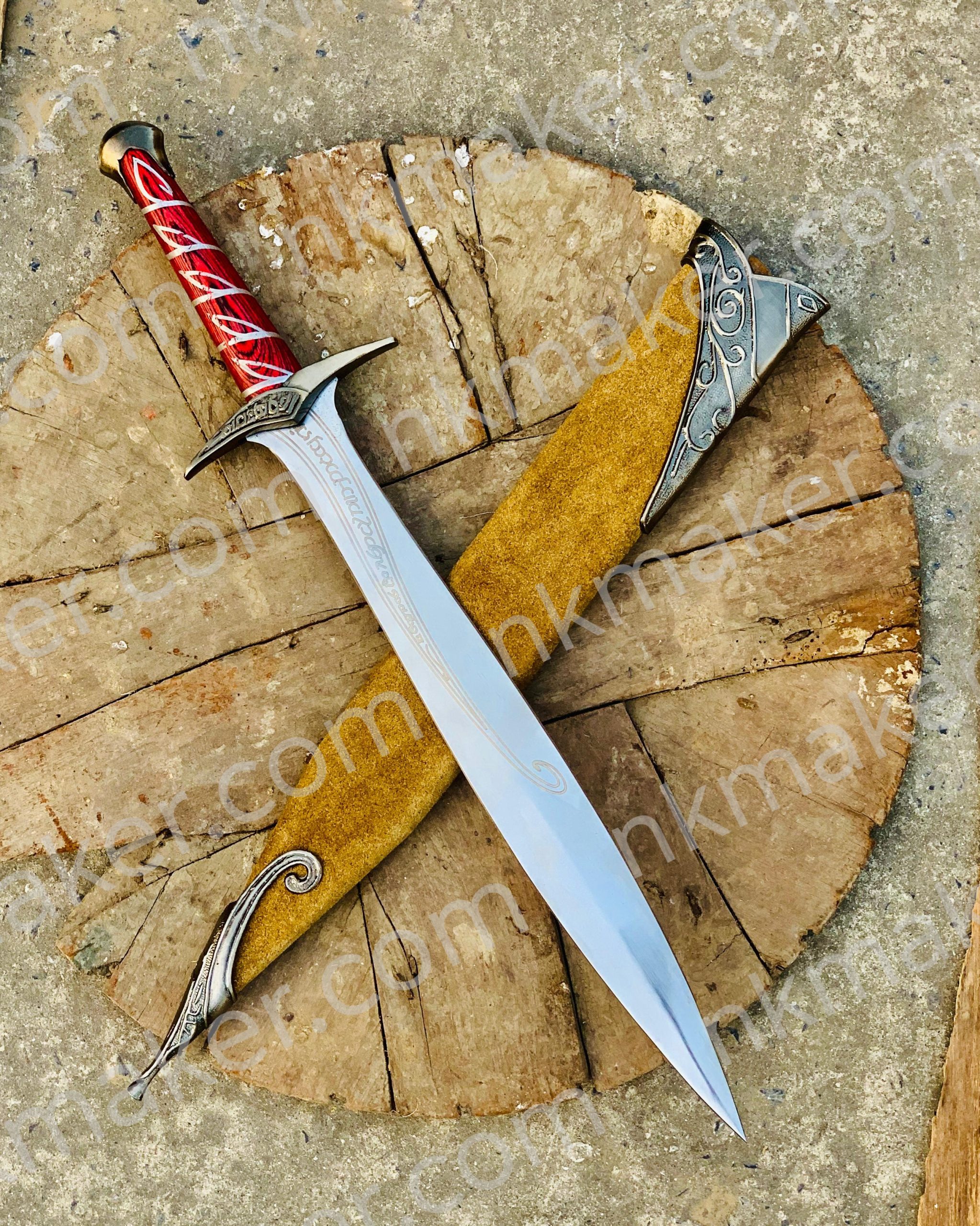 Handmade Fantasy Short Sword - Medieval Cosplay Sword Replica -Personalized Christmas gift for boyfriend. More details PM?