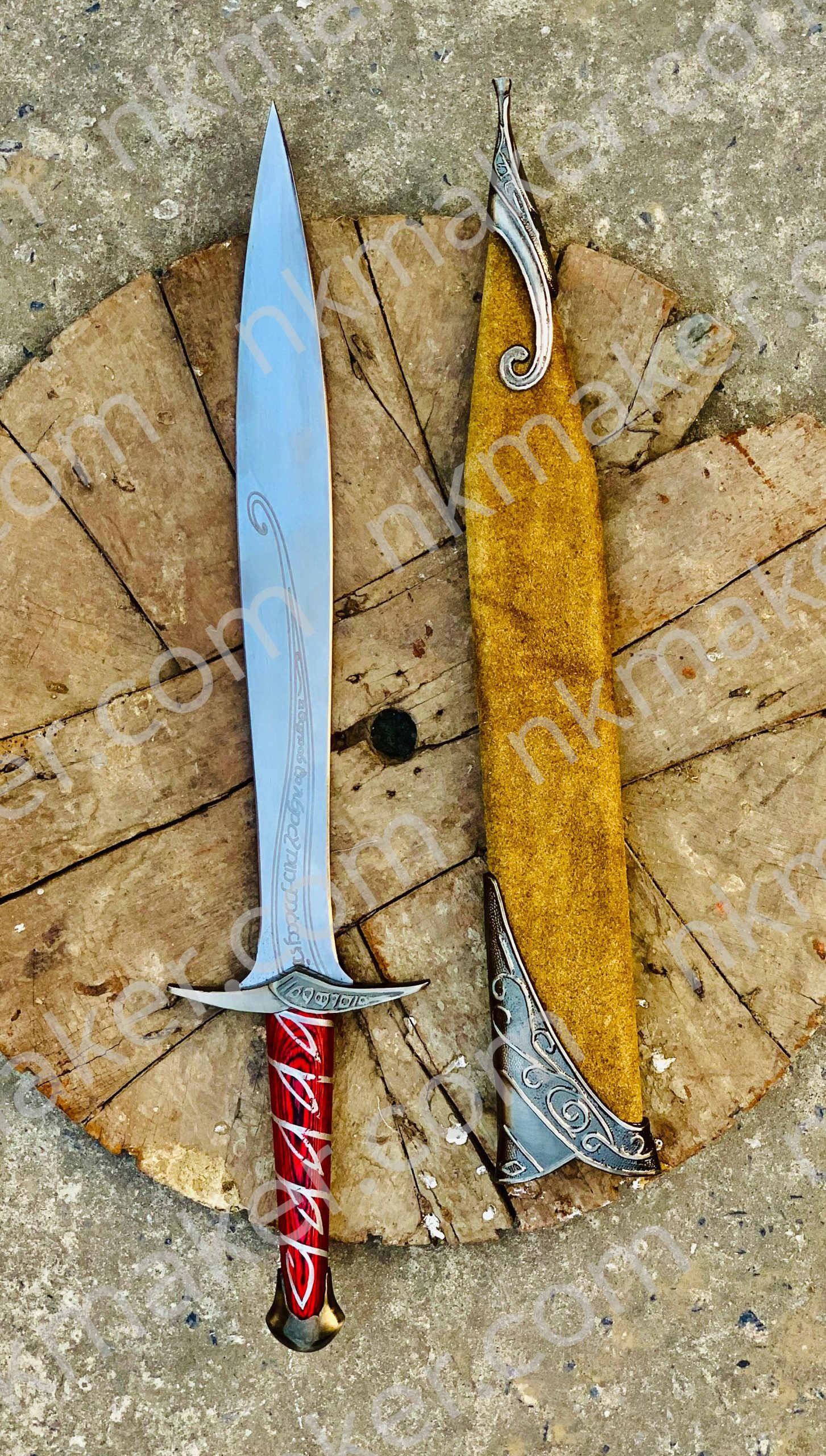 Handmade Fantasy Short Sword - Medieval Cosplay Sword Replica -Personalized Christmas gift for boyfriend. More details PM? - Image 4