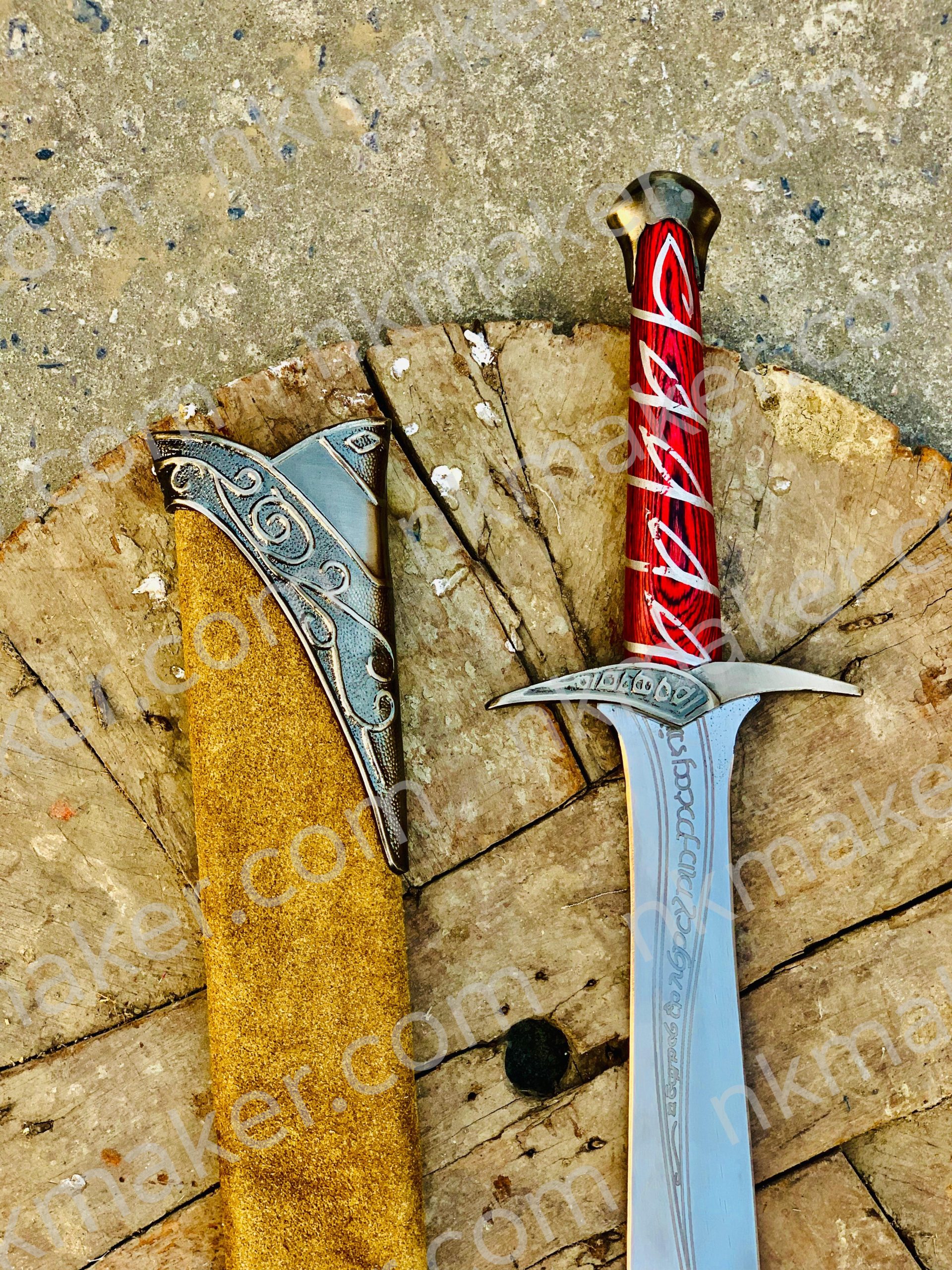 Handmade Fantasy Short Sword - Medieval Cosplay Sword Replica -Personalized Christmas gift for boyfriend. More details PM? - Image 6