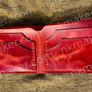 Premium Handmade Red Leather Wallet | Elegant • Durable • Classic Style. More details PM?