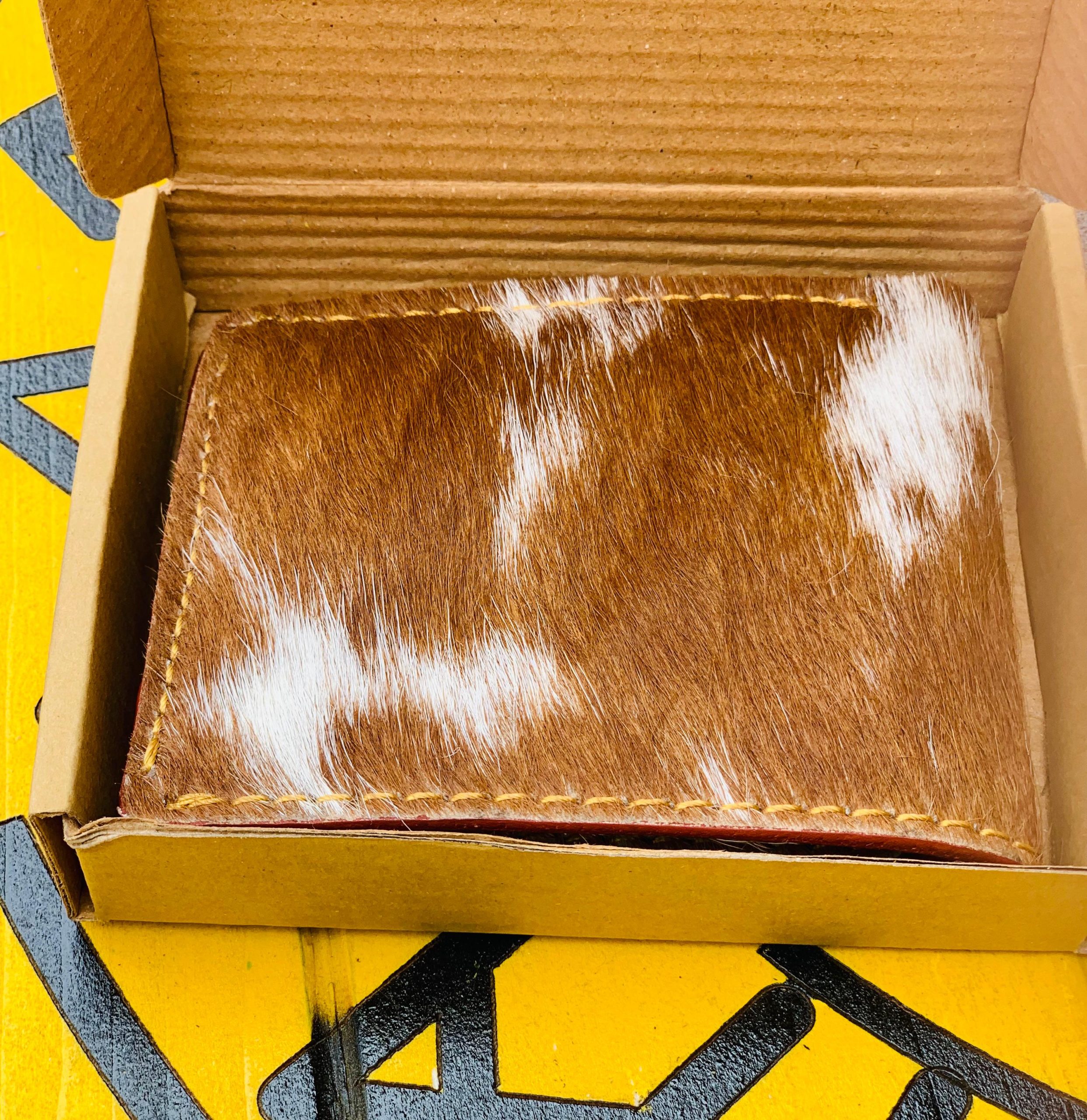 Handcrafted Premium Hair-on-Hide Leather Wallet - Image 7