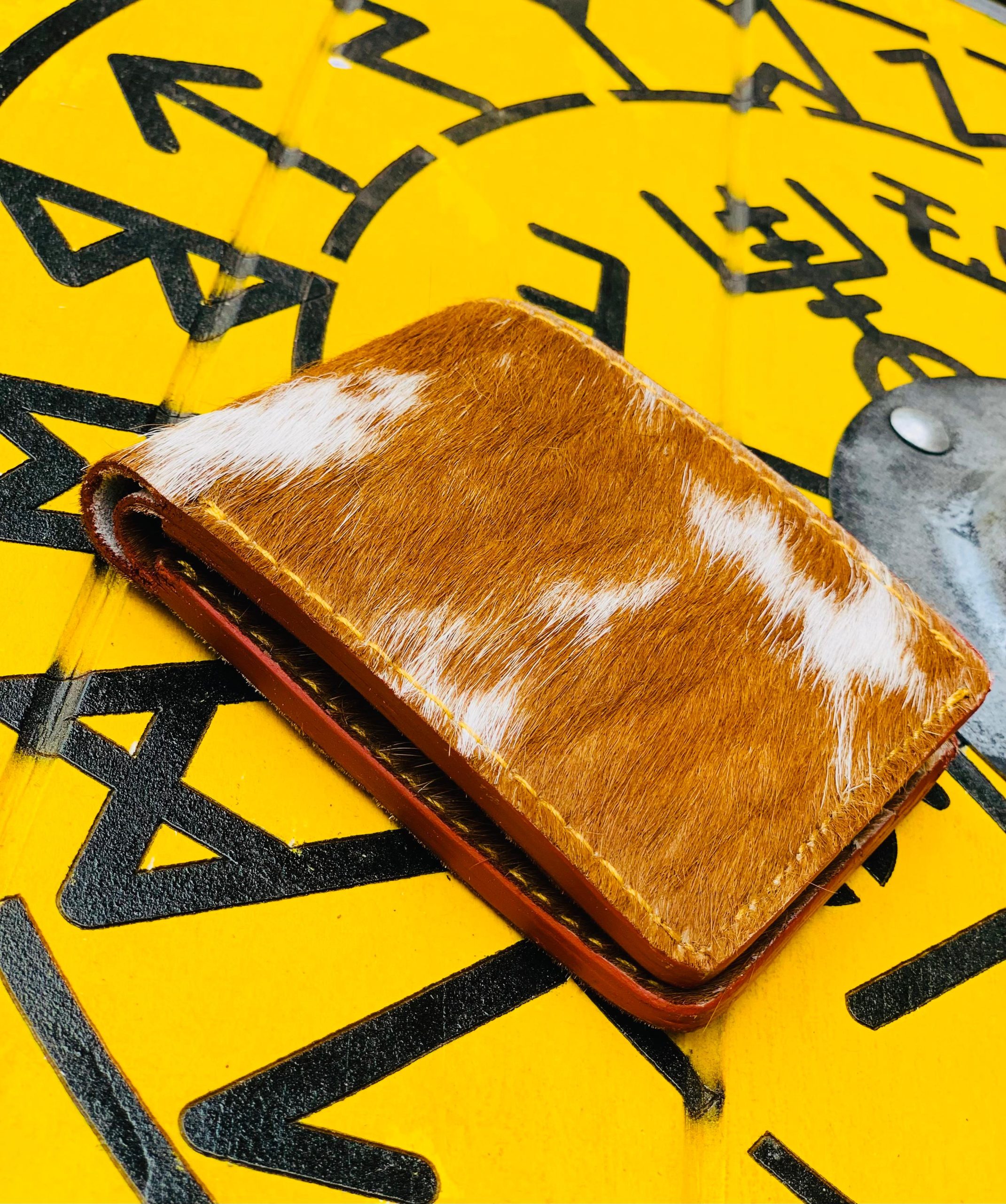 Handcrafted Premium Hair-on-Hide Leather Wallet - Image 6