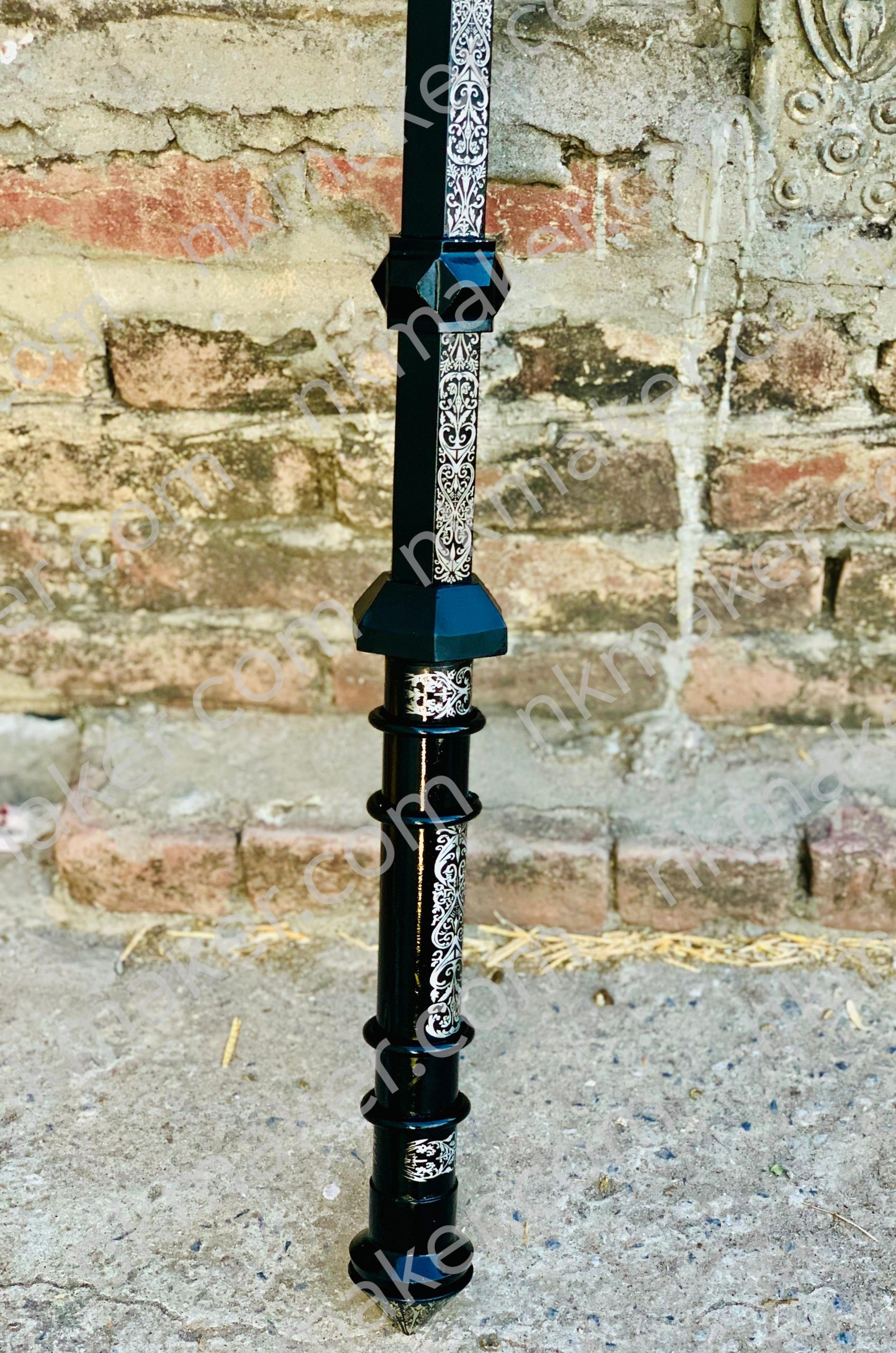 Handcrafted Fantasy Trident Spear – Custom Engraved Warrior Polearm for Collectors & Cosplay - Image 3