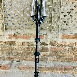 Handcrafted Fantasy Trident Spear – Custom Engraved Warrior Polearm for Collectors & Cosplay